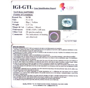 5.86 Ratti Natural Pitambari Neelam with Govt Lab Certificate-(23310)